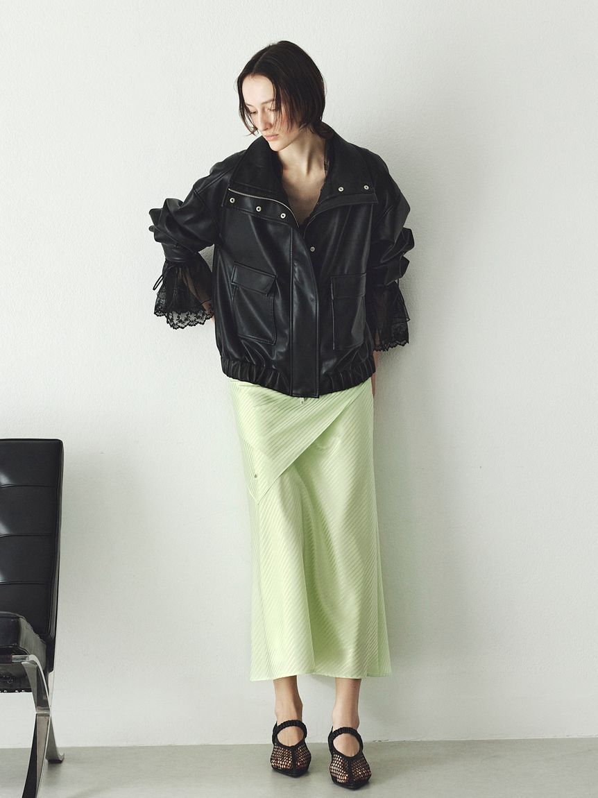 FRAY I.D「スタンドカラーオーバーサイズブルゾン」|ブルゾン・スタジャン|