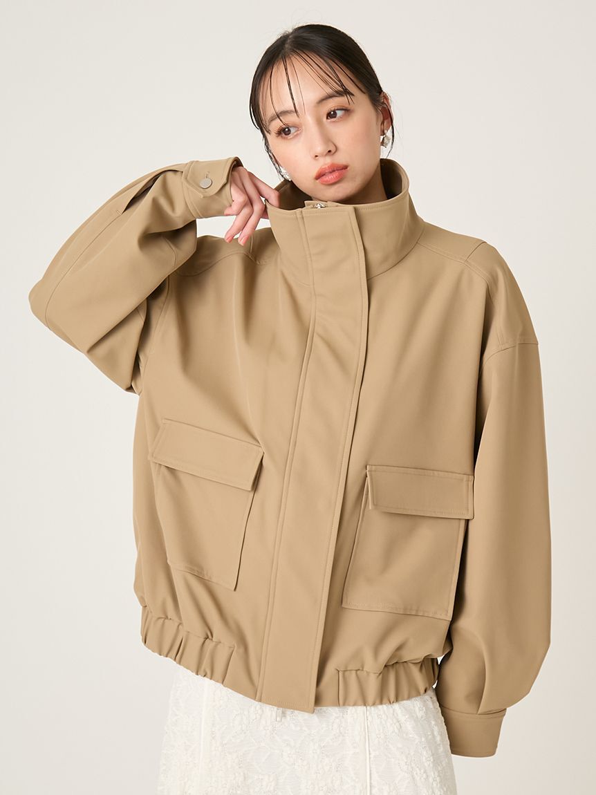 FRAY I.D「スタンドカラーオーバーサイズブルゾン」|ブルゾン・スタジャン|