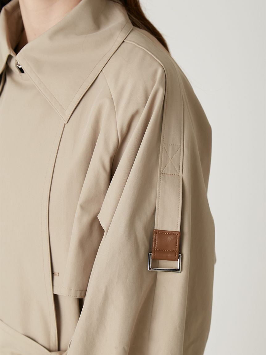 FRAY I.D「シャンブレーツイルロングトレンチコート／撥水」|トレンチコート|