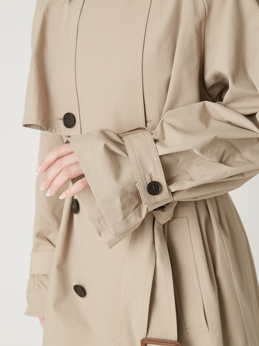 FRAY I.D「シャンブレーツイルロングトレンチコート／撥水」|トレンチコート|