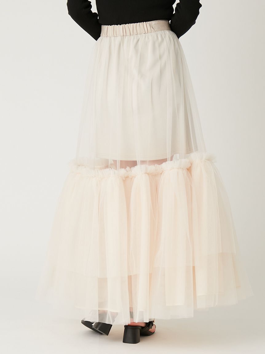 FRAY I.D「ボリュームギャザーチュールスカート」|スカート|