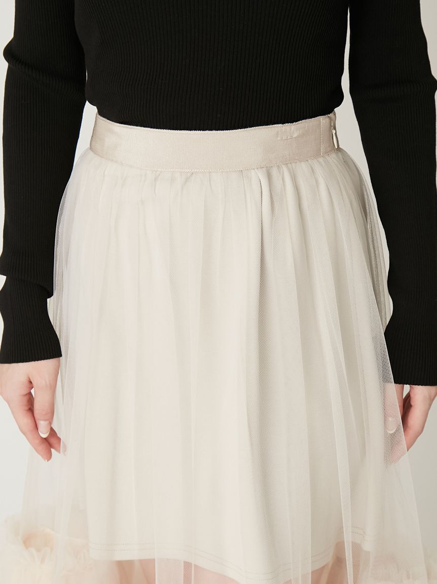 FRAY I.D「ボリュームギャザーチュールスカート」|スカート|