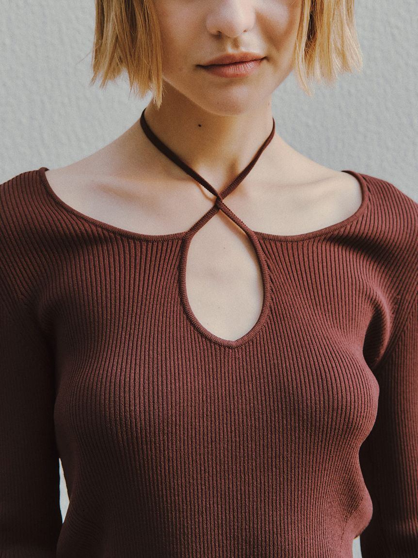 styling/「【S/S(エスバイエス)】ホルターネックトップス＜ウォッシャブル・接触冷感＞」|プルオーバー|