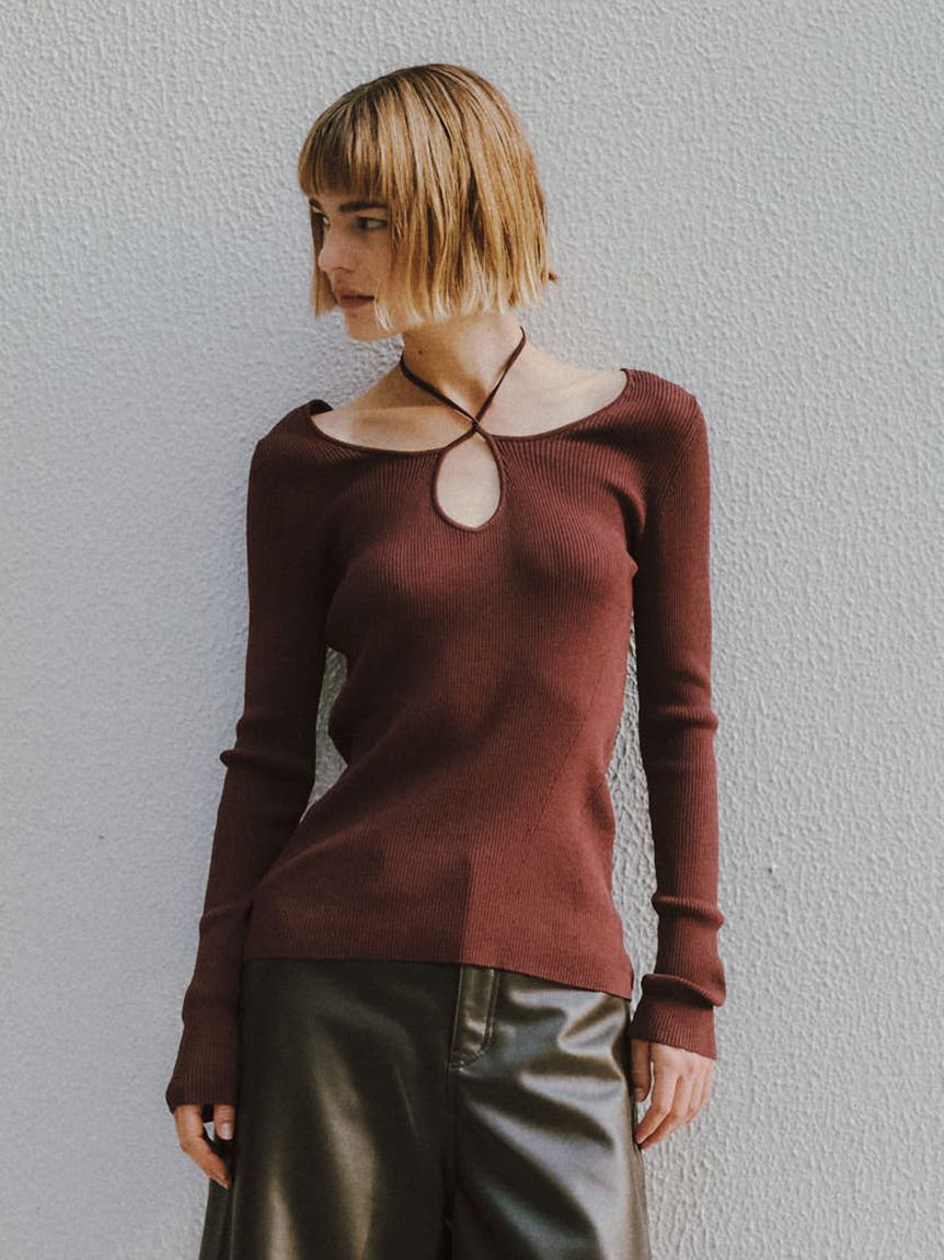 styling/「【S/S(エスバイエス)】ホルターネックトップス＜ウォッシャブル・接触冷感＞」|プルオーバー|BRW