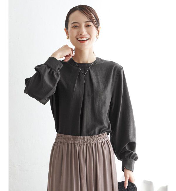 ikka「前後2WAYバンドカラーシャツ」|シャツ・ブラウス|