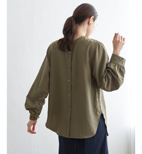 ikka「前後2WAYバンドカラーシャツ」|シャツ・ブラウス|