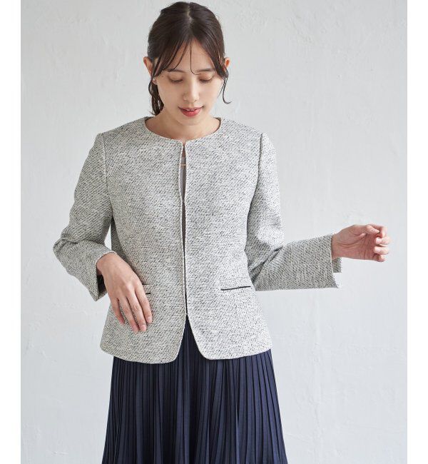 IKKA LOUNGE「【フォーマル対応】ファンシーツイードジャケット」|その他|