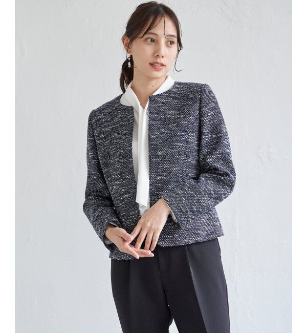 IKKA LOUNGE「【フォーマル対応】ファンシーツイードジャケット」|その他|