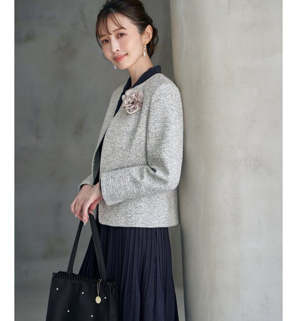 IKKA LOUNGE「【フォーマル対応】ファンシーツイードジャケット」|その他|