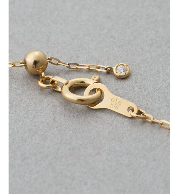 ete「[デュー] K18YG ダイヤモンド ブレスレット」|ブレスレット・バングル|