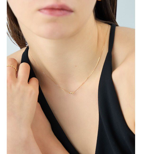 ete「[レースライン] K18YG ダイヤモンド ネックレス」|ネックレス|