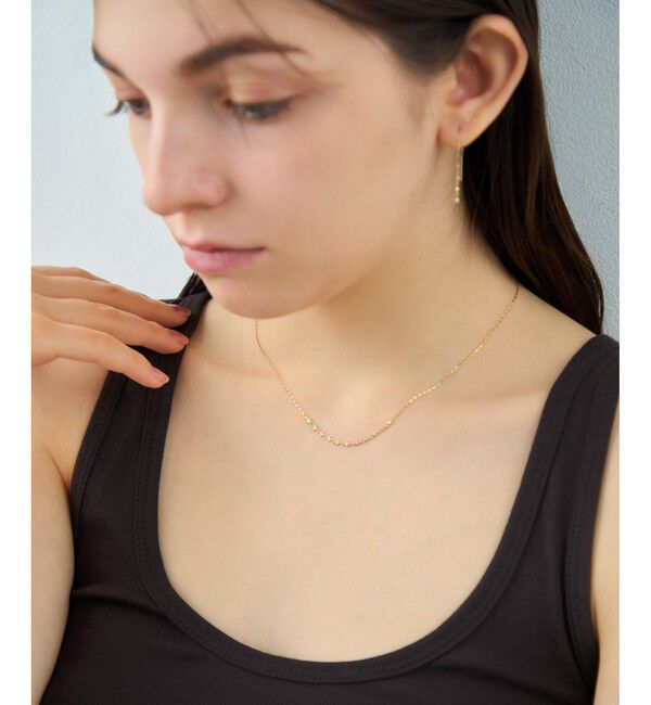 ete「[デュー] K18YG ダイヤモンド ネックレス」|ネックレス|