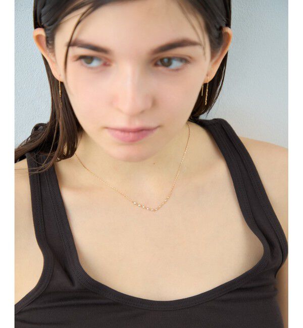 ete「[デュー] K18YG ダイヤモンド ネックレス」|ネックレス|