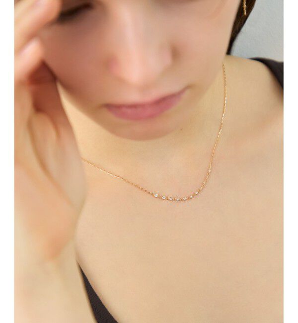 ete「[デュー] K18YG ダイヤモンド ネックレス」|ネックレス|