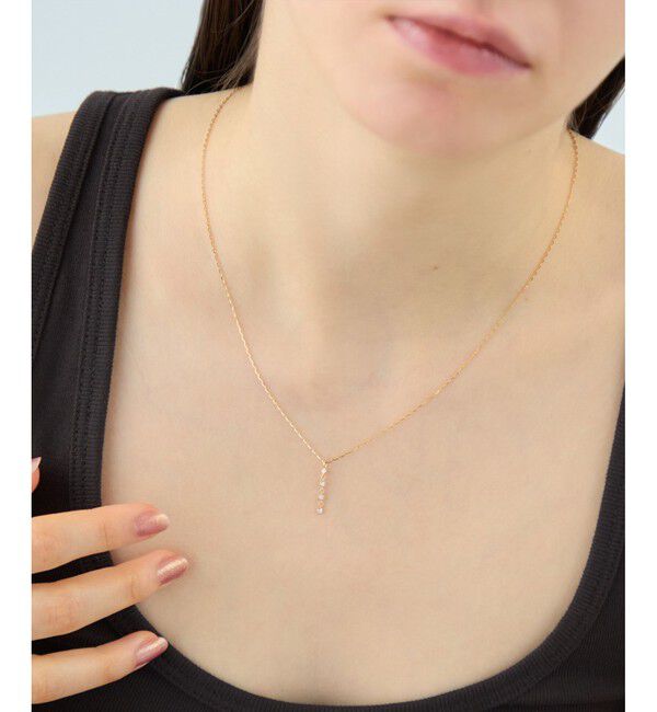 ete「[デュー] K18YG ダイヤモンド ネックレス」|ネックレス|