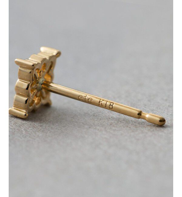 ete「[レースライン] K18YG ピアス」|ピアス|