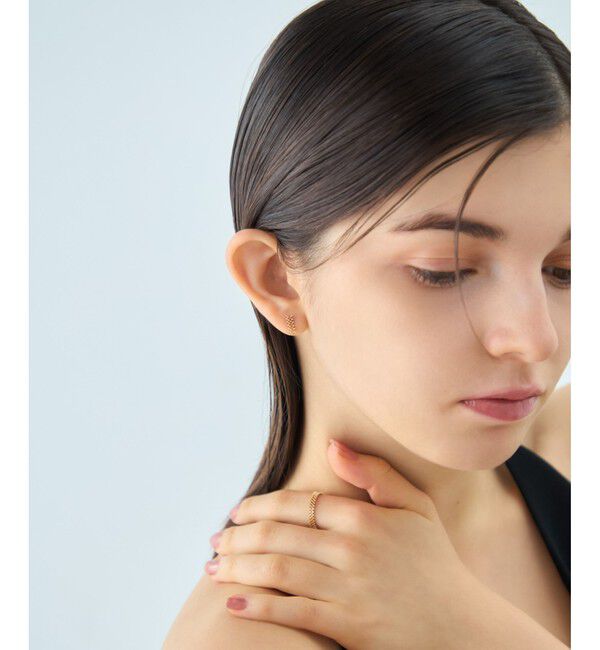 ete「[レースライン] K18YG ピアス」|ピアス|