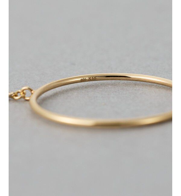 ete「[デュー] K18YG ダイヤモンド チェーンツインリング」|リング|