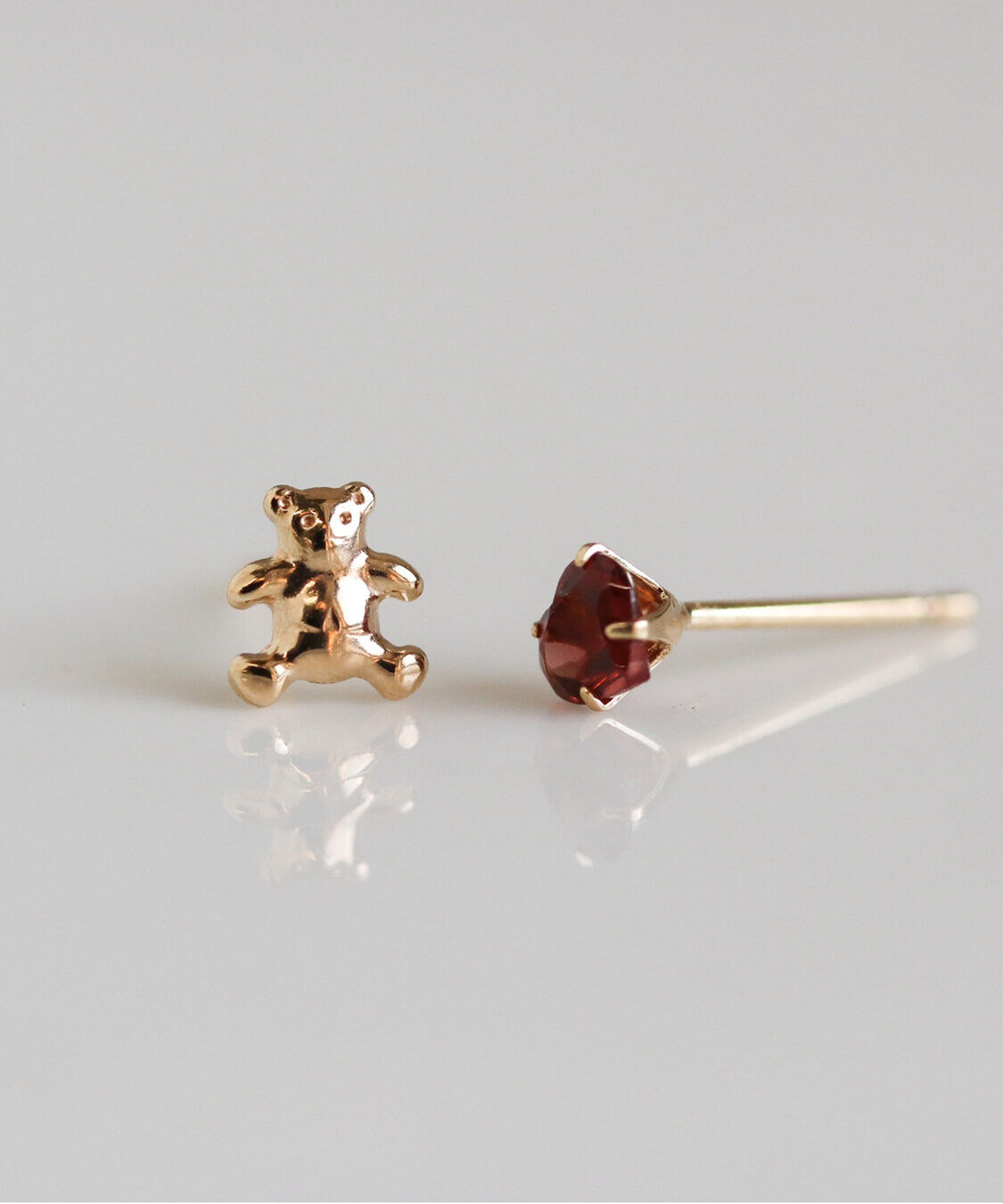  「ゴールド ベア / ハート ピアス | K10YG 〈Web限定〉」|ピアス|