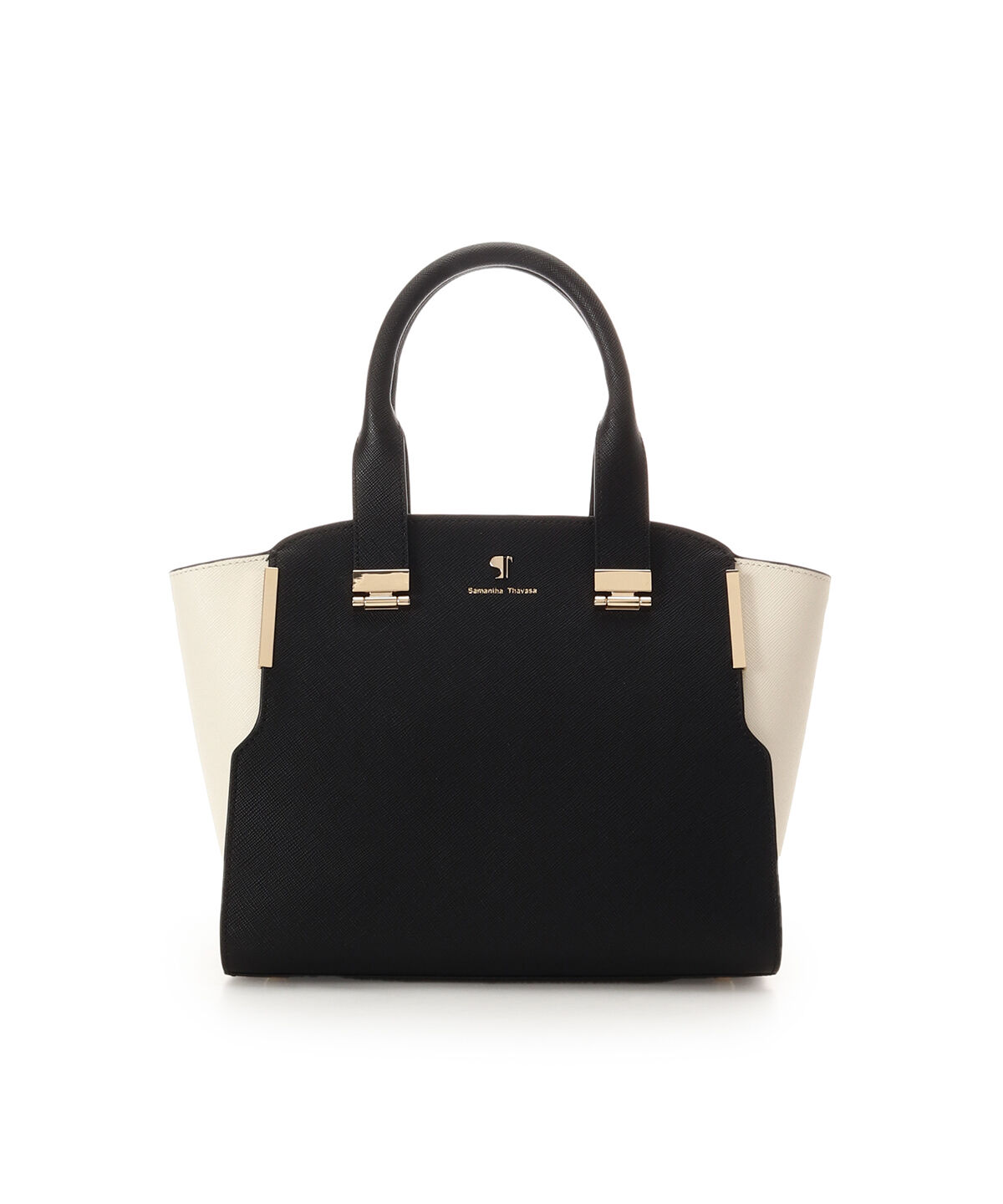 Samantha Thavasa「[Newカラー]Pomme d'espoir ポムディスポワール バイカラーハンドルバッグ」|ハンドバッグ|ブラック