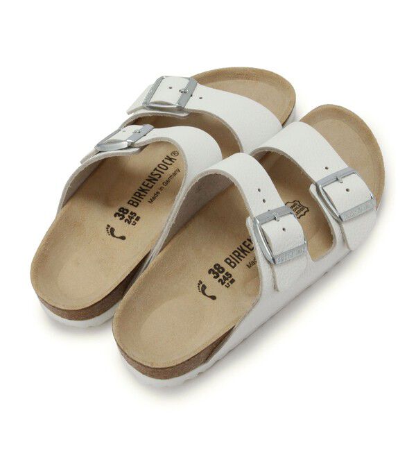 BIRKENSTOCK「【ビルケンシュトック】アリゾナ/ホワイト ナチュラルレザー/サンダル メンズ レディース」|サンダル|