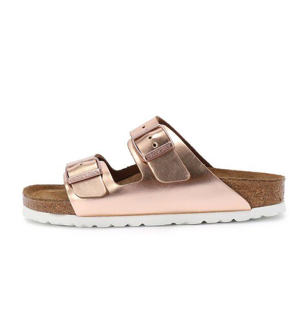 BIRKENSTOCK「【ビルケンシュトック】アリゾナ ソフトフットベッド/メタリックカッパー/サンダル レディース」|サンダル|