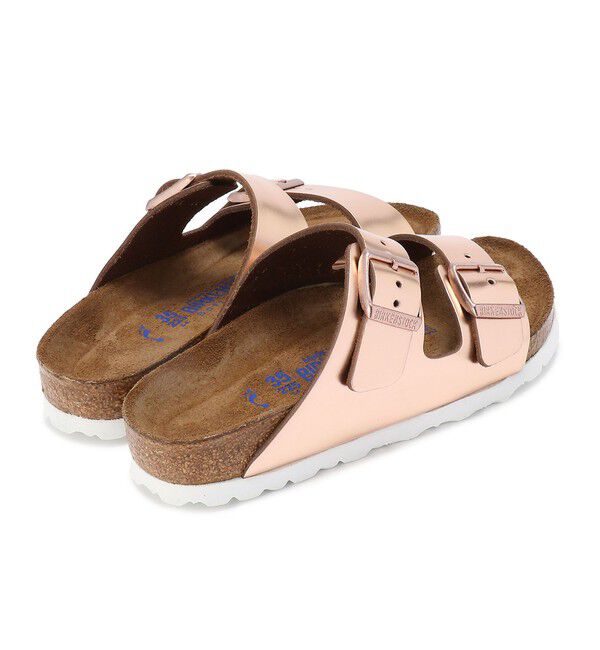 BIRKENSTOCK「【ビルケンシュトック】アリゾナ ソフトフットベッド/メタリックカッパー/サンダル レディース」|サンダル|