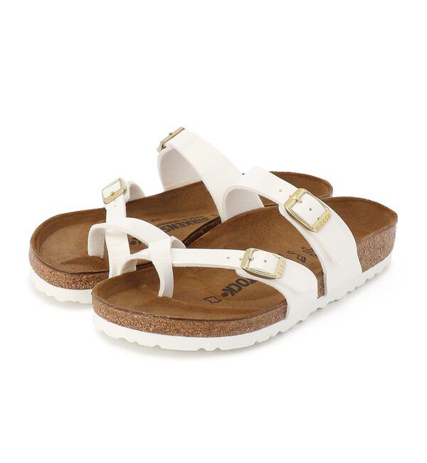 BIRKENSTOCK「【ビルケンシュトック】マヤリ/パテントホワイト ビルコフロー/サンダル レディース/MAYARI」|サンダル|パテントホワイト