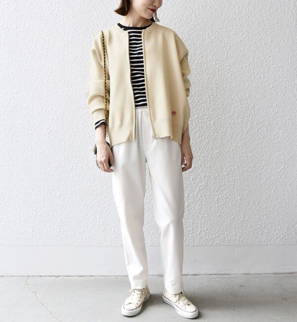 SHIPS any「《追加予約》【WEB限定】SHIPS any:〈洗濯機可能〉ジップアップ ニット ブルゾン カーディガン」|カーディガン|