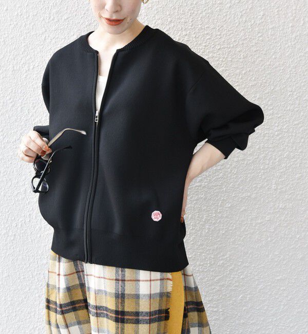 SHIPS any「《追加予約》【WEB限定】SHIPS any:〈洗濯機可能〉ジップアップ ニット ブルゾン カーディガン」|カーディガン|