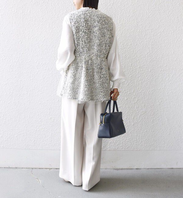 SHIPS for women「【SHIPS別注】troisiemeCHACO: チュール ジレ（セレモニー対応可）」|ベスト・ジレ|