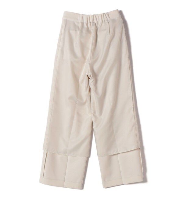 SHIPS for women「〈手洗い可能〉ダブル クロス セミ ワイド パンツ（セレモニー対応可）」|その他|