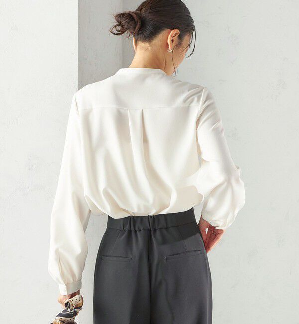 SHIPS for women「〈洗濯機可能〉無地 / プリント ピンタック ブラウス（セレモニー対応可）」|シャツ・ブラウス|