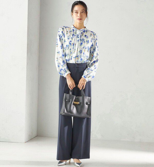 SHIPS for women「〈洗濯機可能〉無地 / プリント ピンタック ブラウス（セレモニー対応可）」|シャツ・ブラウス|