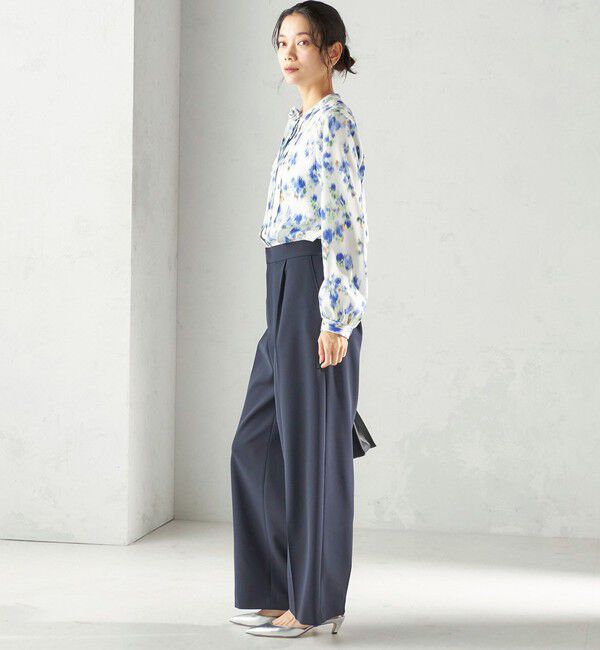 SHIPS for women「〈洗濯機可能〉無地 / プリント ピンタック ブラウス（セレモニー対応可）」|シャツ・ブラウス|