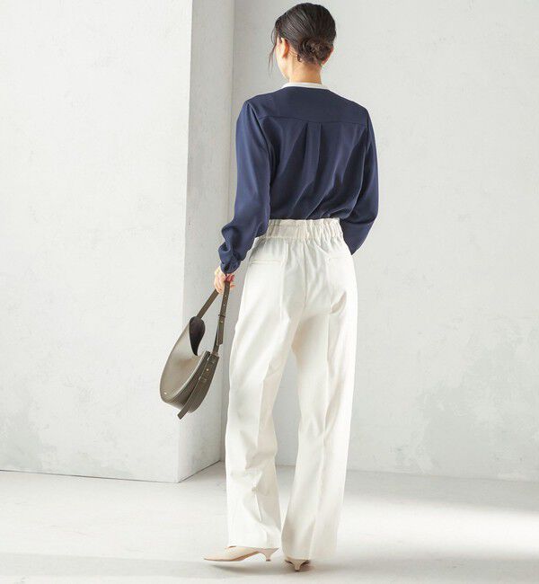 SHIPS for women「〈洗濯機可能〉無地 / プリント ピンタック ブラウス（セレモニー対応可）」|シャツ・ブラウス|