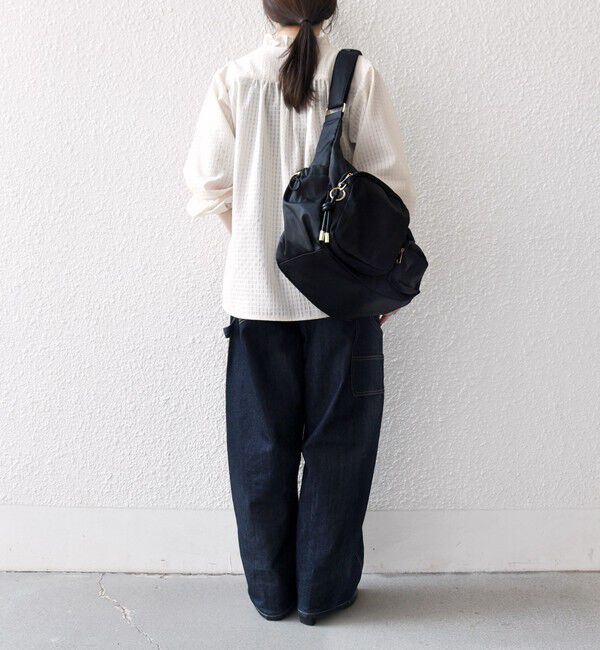 SHIPS any「SHIPS any:〈洗濯機可能〉フリルカラー スタンド & オープン シャツ ブラウス」|シャツ・ブラウス|