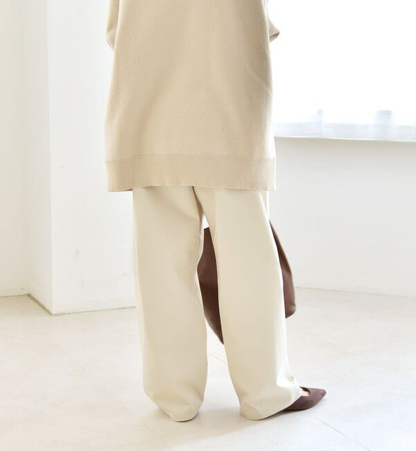 quaranciel「quaranciel:〈洗濯機可能〉コクーン ワイド チノ パンツ」|チノ|