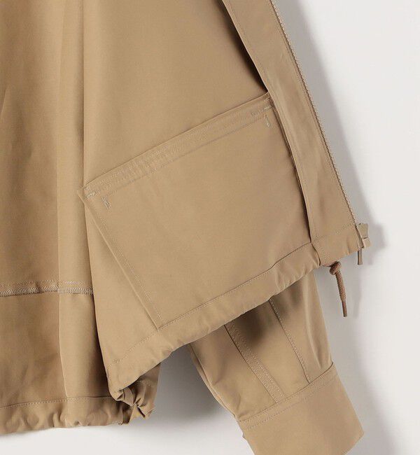 quaranciel「quaranciel:〈手洗い可能〉ギャザー スタンドカラー ドロスト ショート ブルゾン」|ブルゾン・スタジャン|