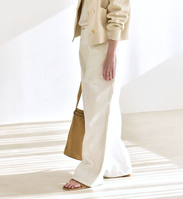 quaranciel「quaranciel:〈洗濯機可能〉ハイライズ ルーズ ワイド デニム パンツ」|デニム|