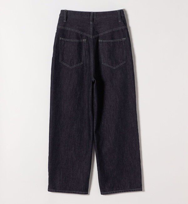 quaranciel「quaranciel:〈洗濯機可能〉ハイライズ ルーズ ワイド デニム パンツ」|デニム|