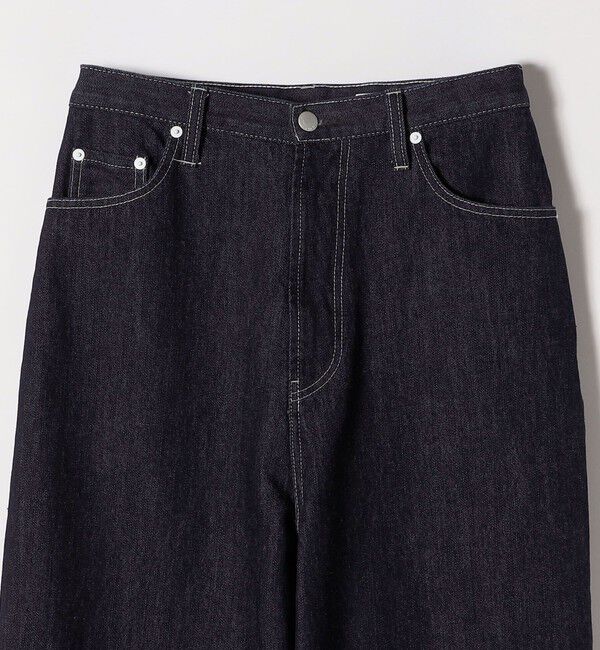 quaranciel「quaranciel:〈洗濯機可能〉ハイライズ ルーズ ワイド デニム パンツ」|デニム|