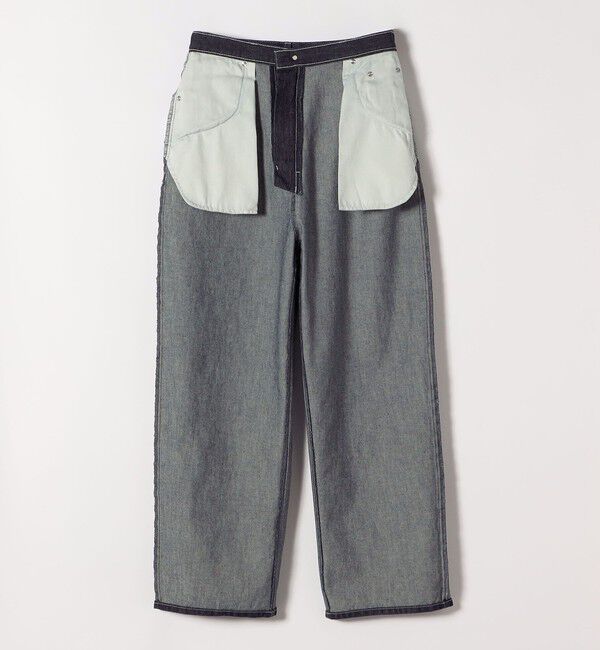 quaranciel「quaranciel:〈洗濯機可能〉ハイライズ ルーズ ワイド デニム パンツ」|デニム|