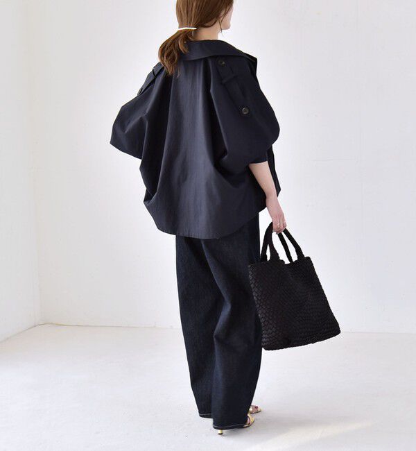 quaranciel「quaranciel: ドルマンスリーブ ショート トレンチ コート」|トレンチコート|