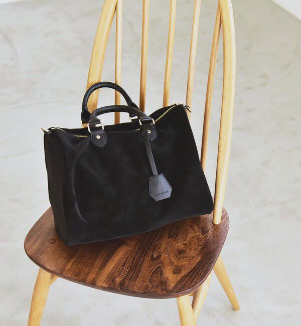 quaranciel「quaranciel: 2way チャーム ビッグ ボストン バッグ」|ボストンバッグ|ブラック