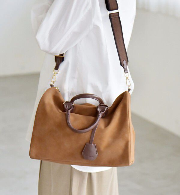 quaranciel「quaranciel: 2way チャーム ビッグ ボストン バッグ」|ボストンバッグ|