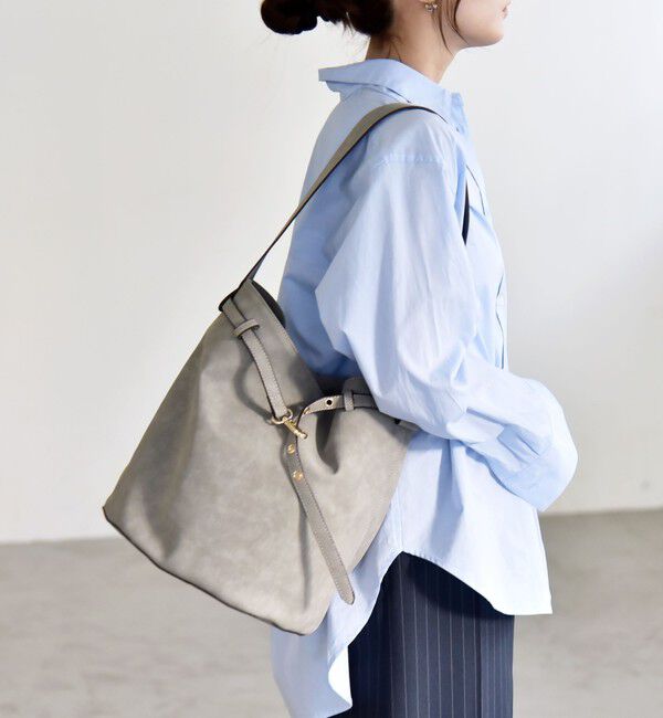 quaranciel「quaranciel: ワンハンドル ベルトデザイン トート バッグ」|トートバッグ|