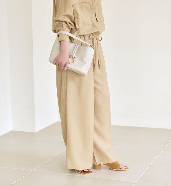 quaranciel「《予約》quaranciel:〈洗濯機可能〉タック ワイド イージー パンツ」|その他|