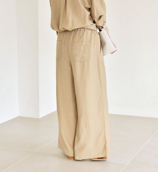 quaranciel「《予約》quaranciel:〈洗濯機可能〉タック ワイド イージー パンツ」|その他|