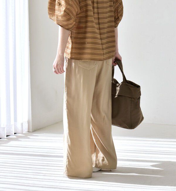 quaranciel「《予約》quaranciel:〈洗濯機可能〉タック ワイド イージー パンツ」|その他|